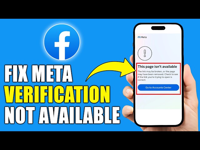 How to Fix Meta Verification Not Available For Facebook (Resolve Facebook Meta Verification Issue)
