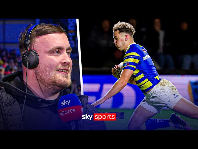 Luke Littler reacts to SENSATIONAL Cai Taylor-Wray performance for Warrington Wolves! 🔥
