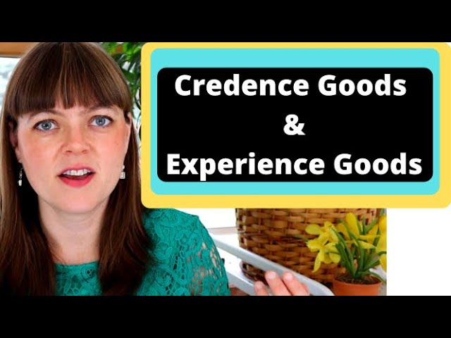 Credence Goods & Experience Goods: Imperfect Info