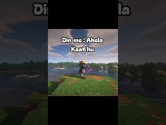 kaafi akela hu 🤧 #minecraft #gaming #mimecraftshorts #trending ##thegujjugamer01