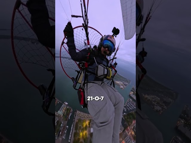 Red Bull athlete flies around CN Tower
