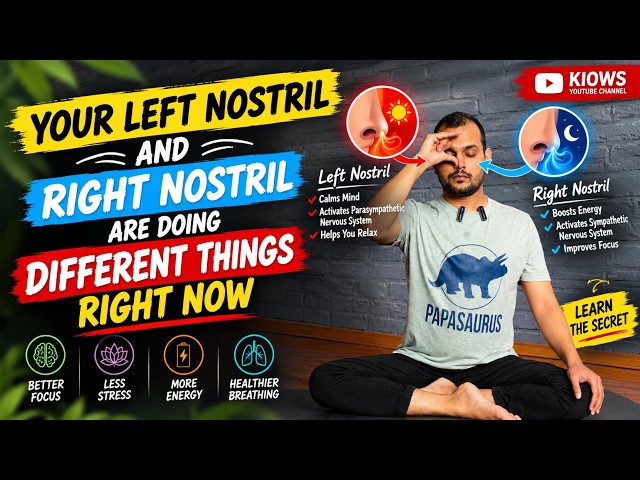 Alternate Nostril Breathing: Switch Off Stress in 4 Minutes (Nadi Shodhana) || With Sourav || KIOWS