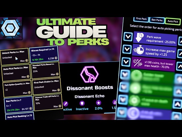 Ultimate Perks Guide in The Tower Idle Tower Defense