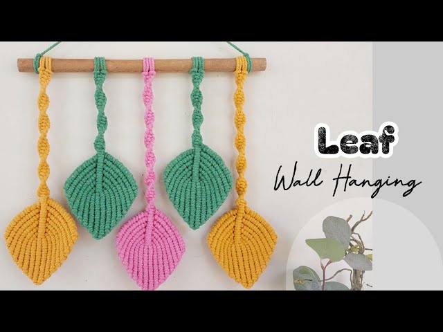 MACRAME LEAF WALL HANGING | MACRAME WALL HANGING