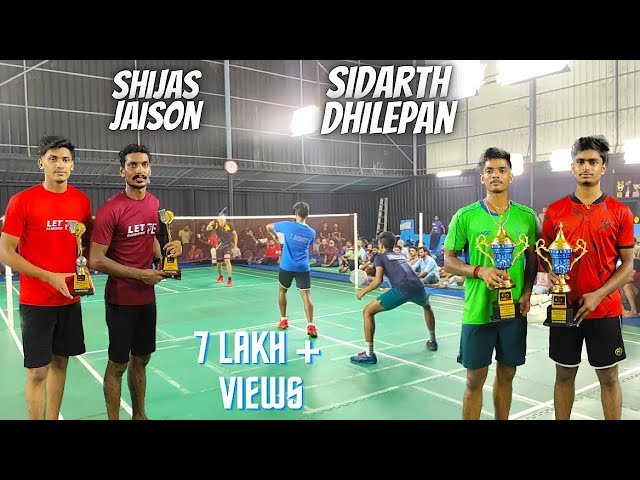 FINALS - KERALA vs TAMIL NADU Smash Hut Badminton Tournament - Shijas Jaison Vs Sidarth Dhilepan