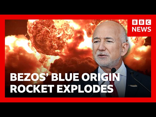 Blue Origin rocket explodes during test in Florida | BBC News