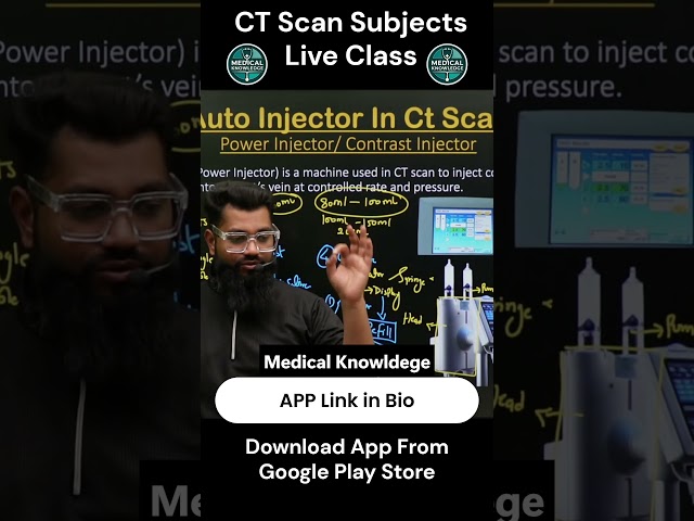 Auto Injector In CT Scan #radiology #ctscan #education #mri #xray #xraytechnician #radiographer