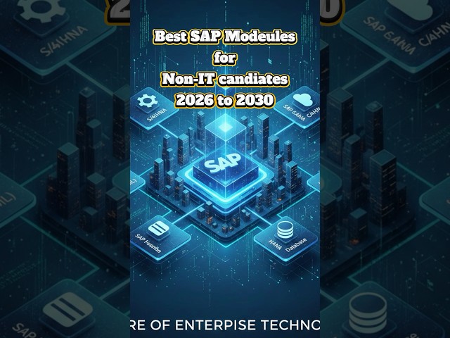 Best SAP Modules for Non IT candidates in 2026 to 2030