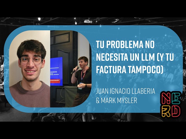 Your problem doesn't need an LLM (and neither does your bill) - Juan Ignacio Llaberia & Mark Mysler