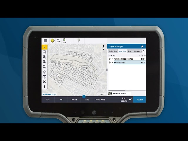 Feature Video - Trimble Access 2023.00 - Browse Layer Manager