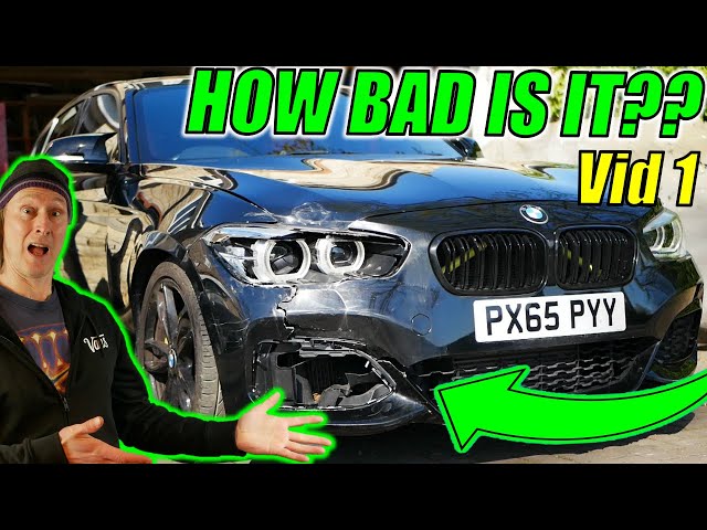 Damaged Car Repair Project | How BAD Is It? | BMW M135i | Vid 1