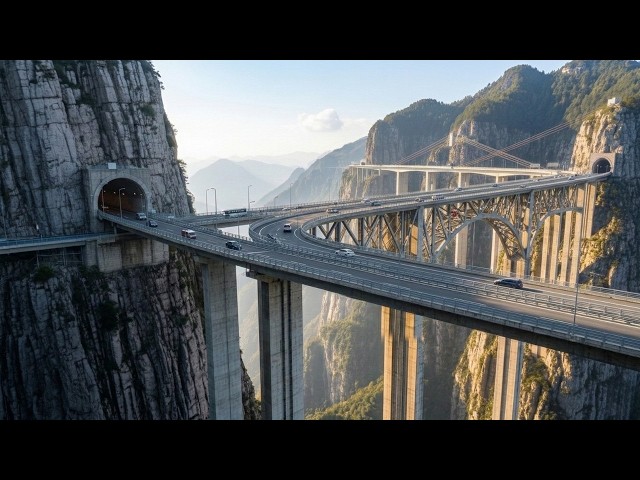 How China Built an Impossible Highway on Vertical Cliffs | Extreme Engineering Full Process