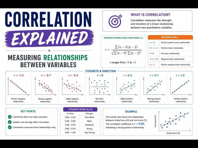 Correlation Explained | Measuring Relationships Between Variables #correlation