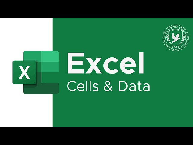 Microsoft Excels: Working with Cells & Data