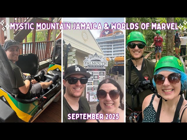 Disney Treasure in Falmouth, Jamaica! Mystic Mountain with Bobsled & Zip Lines | | DAY13 SEP25