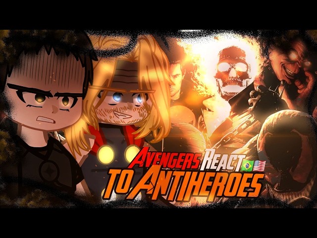 Avengers React to Antiheroes || Deadpool, Wolverine, Ghost Rider, Venom || Tiktok || Gacha React