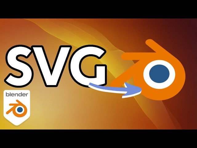 How to Import an SVG - Blender 5.2