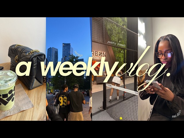 Weekly VLOG 🤍 | final uni exam, uni, padel, outings, friends | unfiltered | Lifewithchlo