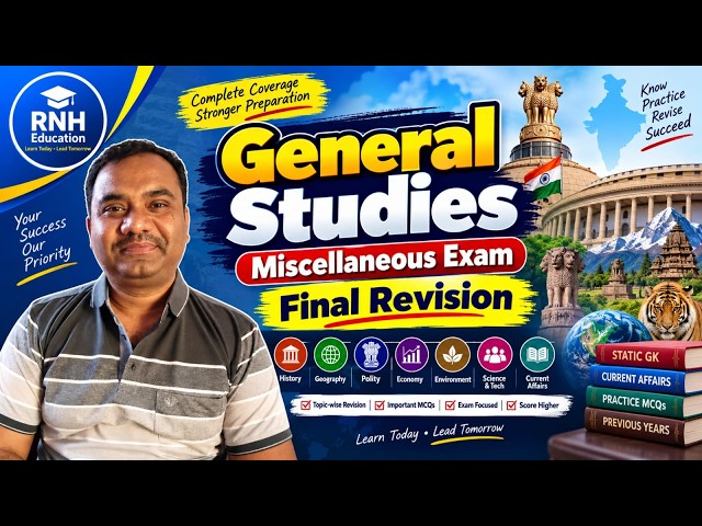 General Studies | Miscellaneous | WBCS | Panchayat Exam | ICDS | RNH Education
