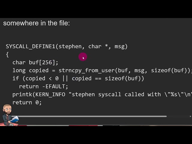 Write a System Call yourself