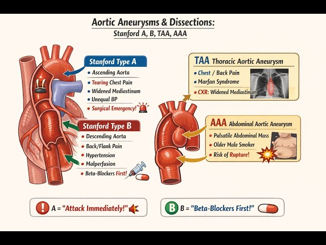 Aortic Aneurysm and Dissection // USMLE STEP 1 podcast