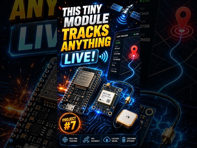 This Tiny Module Tracks ANYTHING Live! 🛰️ #esp32 #shorts #diy