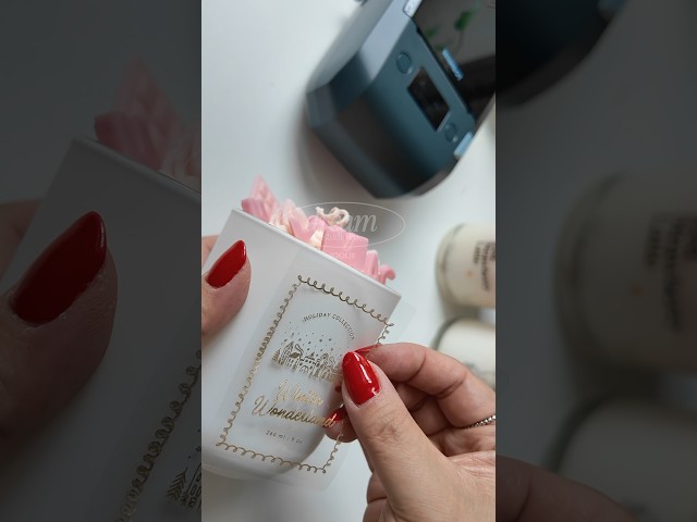 New printer from @NIIMBOT make your own waterproof heat resistant gold foil labels at home!