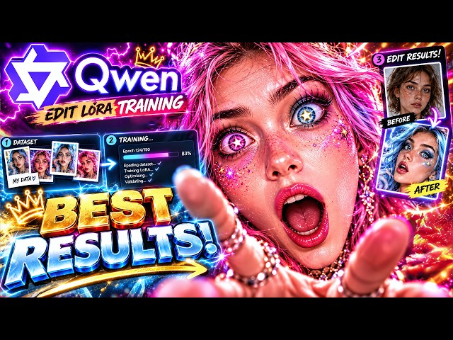 QWEN IMAGE 2.1 EDIT LORA TRAINING! LESS THAN 10GB VRAM!