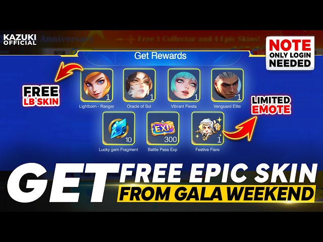 GET A LIGHTBORN OR ANY EPIC SKIN + FOR AN EMOTE  FREE | WEEKEND GALA