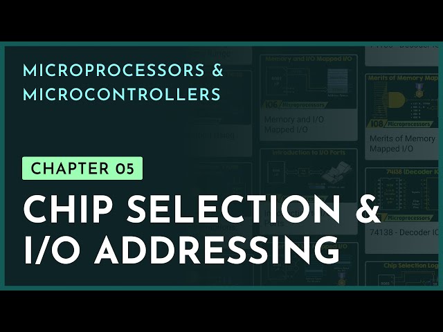 Chip Selection & Addressing of I/O Ports | Chapter 5 | Microprocessors & Microcontrollers