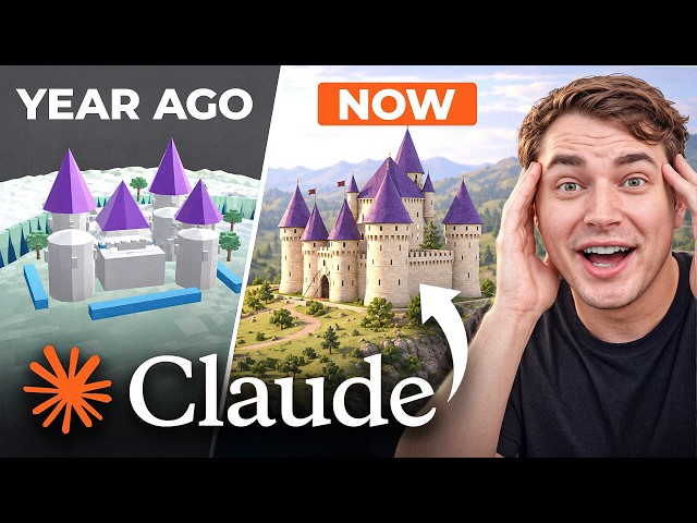 I Re-Ran My Claude 3D Tests From a Year Ago - It's Insane