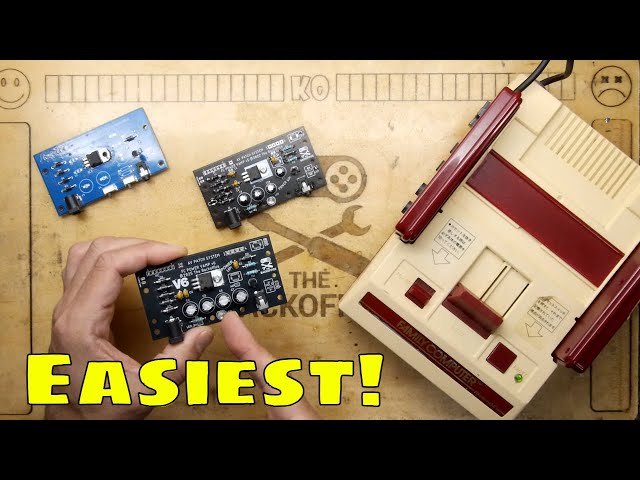 Nintendo Famicom Easiest AV Mod in Town! Power VAMP V6