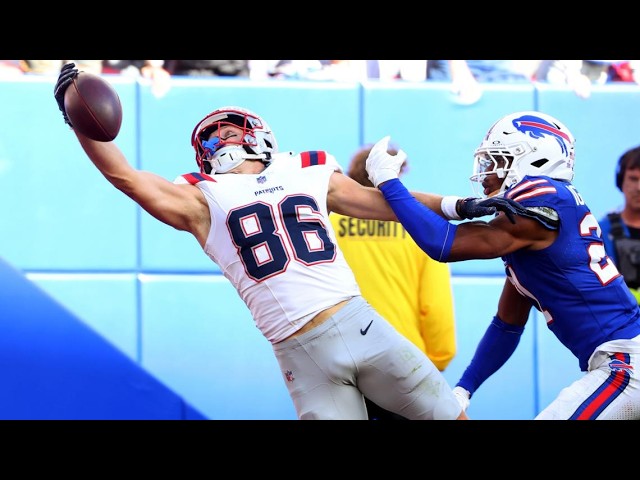 Former EWU Eagle Efton Chism III hauls in game-winning touchdown pass from Drake Maye