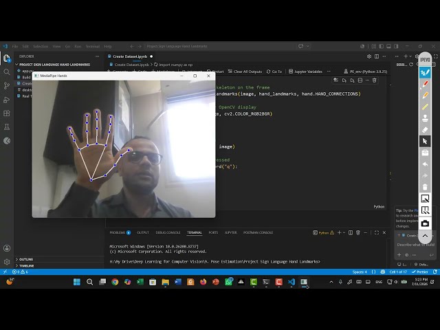 #36 Sign Language Project setup using Mediapipe and Machine Learning