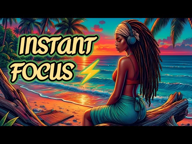 INSTANT FOCUS AFROBEATS ⚡ Upbeat Lofi Beats for Work, Study & Productivity