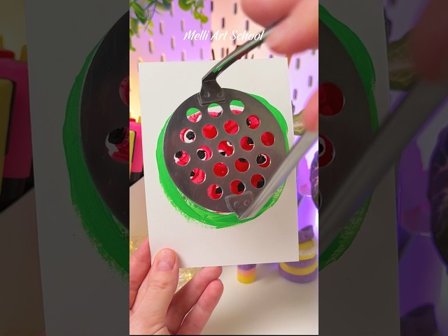 Creative Art Technique 🍉 #shorts