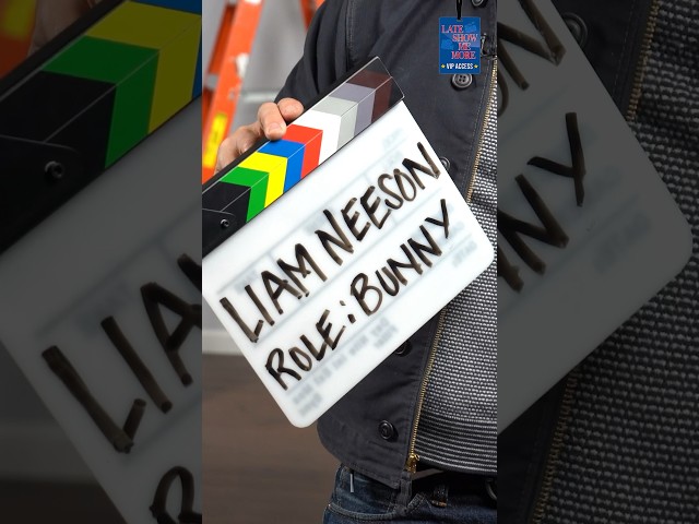 Late Show Me the Bunny: Liam Neeson auditions for the role of a lifetime. #LateShowMeMore #shorts