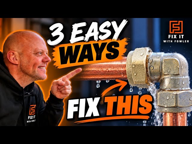 FIX LEAKING COMPRESSION PIPE FITTING - pipe leak?