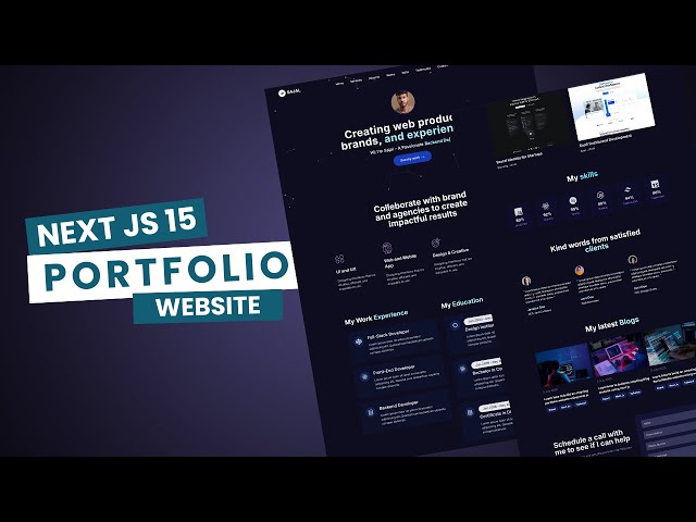 Build a Modern  Portfolio Website with Next.js 15, TypeScript & Tailwind CSS