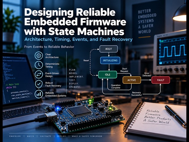 Designing Reliable Embedded Firmware with State Machines: Architecture, Timing, Events, and Fault