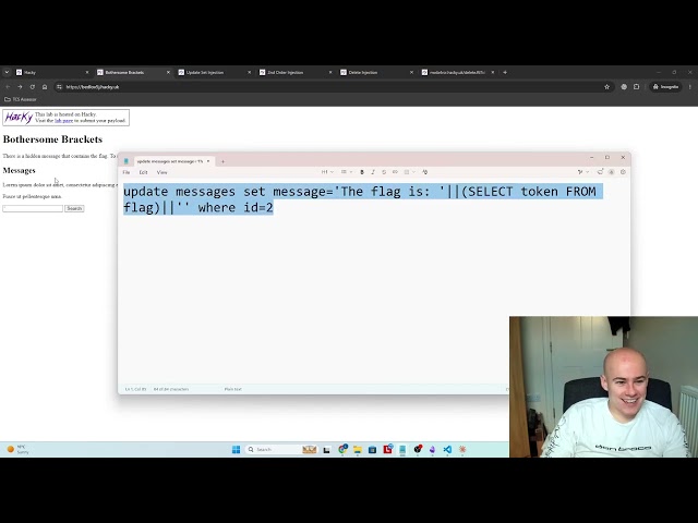 Mastering SQL Injection - Hacky SQLi Labs - ep.3