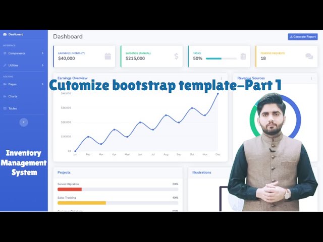 How to Customize Bootstrap Template (Part 1) | Hindi, Urdu