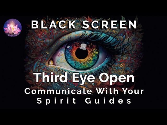 Meet Your Spirit Guide Tonight ✨ Third Eye Activation | 8 Hour Sleep Hypnosis, Black Screen Version