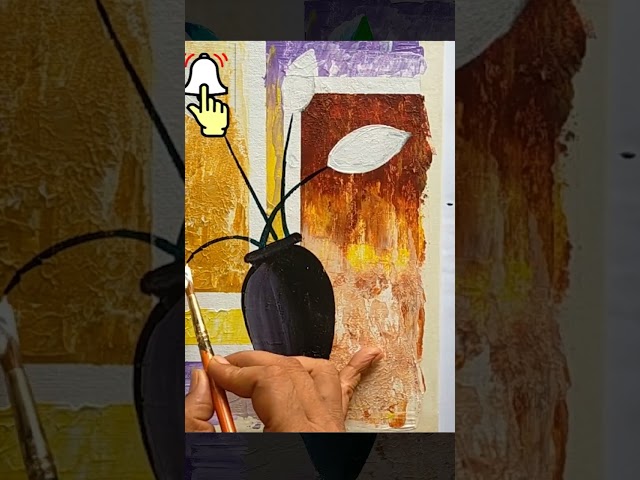Acrylic abstract painting for wall decor