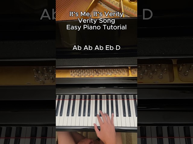 It’s Me It’s Verity Easy Piano Tutorial (Melody) 🎹