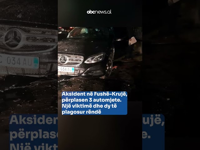 Aksident në Fushë-Krujë, përplasen 3 automjete. Një viktimë dhe dy të plagosur rëndë