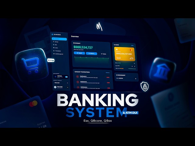 Next-Gen FiveM Banking System | Advanced ATM & Banking UI | ESX / QBCore / Qbox