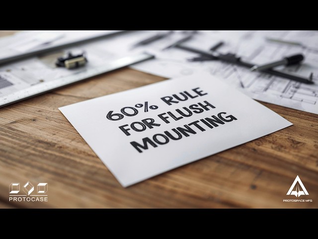 Understanding the 60% Rule for Flush Mounting in Thinner Metals | DFM Tips
