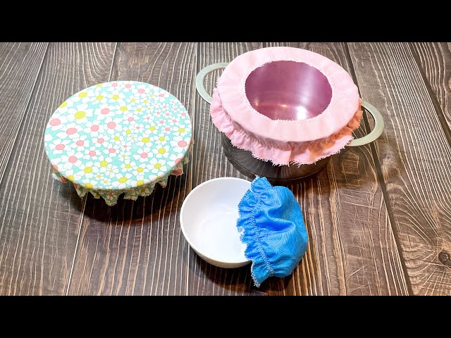 DIY pot covers / bowl covers | Sewing tutorial for beginners
