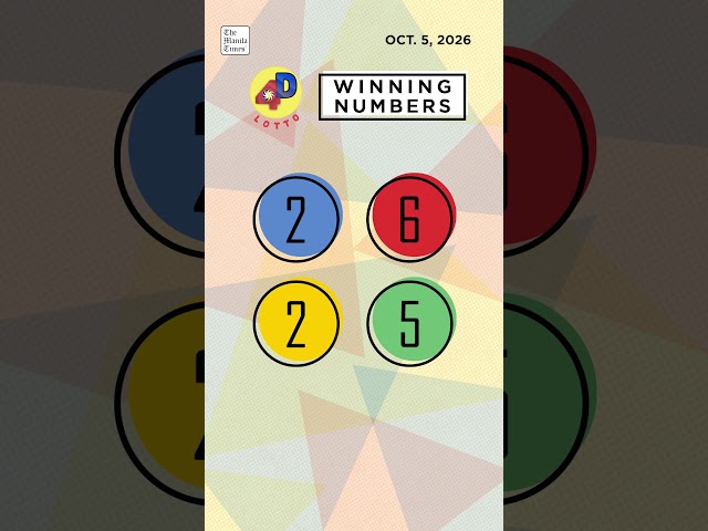 PCSO Lotto Results: P248M Grand Lotto 6/55, Mega Lotto 6/45, 3D, 2D | Oct. 5, 2026
